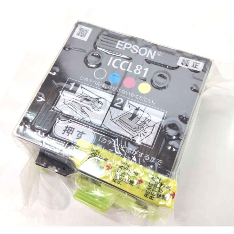 EPSON 純正インクカートリッジ 4個セット エプソン（EPSON） ICCL81V 4色一体型 純正 インクカートリッジ L版
