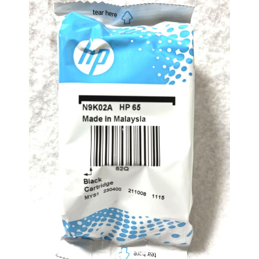 エイチピー HP65 純正 インクカートリッジ 黒 ヒューレット