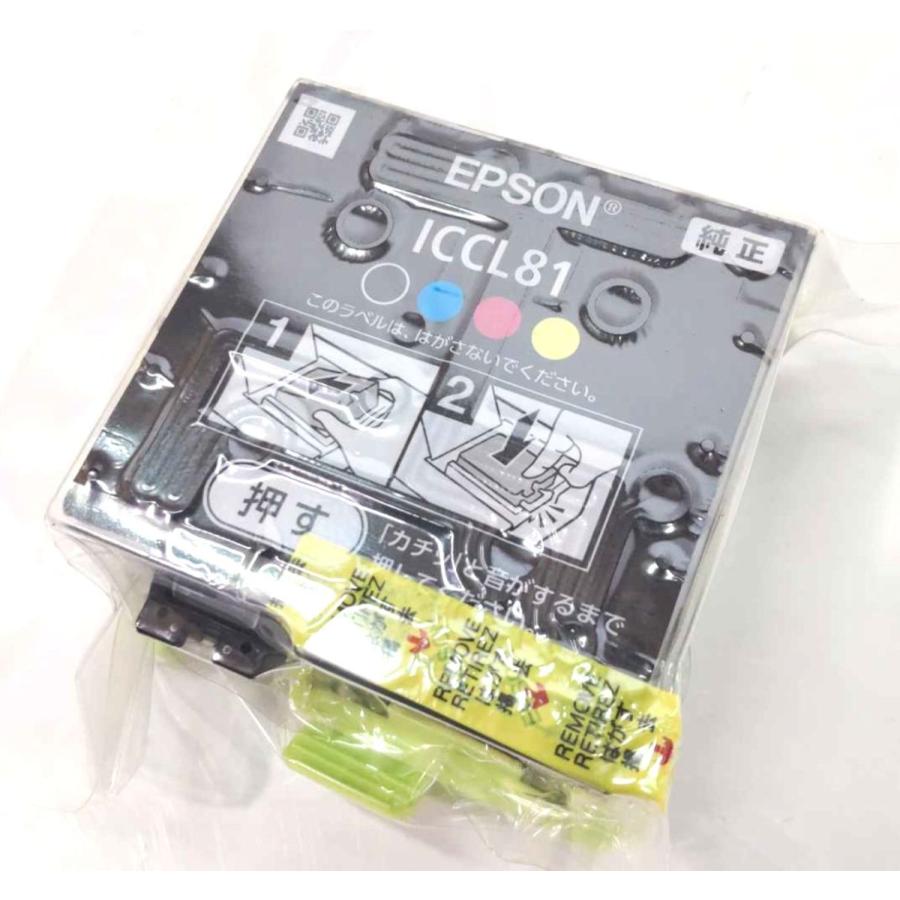 エプソン（EPSON） 送料無料 IC81 純正インクカートリッジ ICCL81 4色
