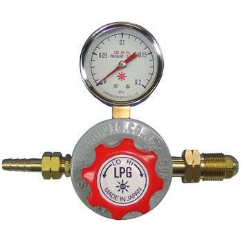 LP工業用調整器 阪口製作所 R-5 圧力計 プロパンガス レギュレーター