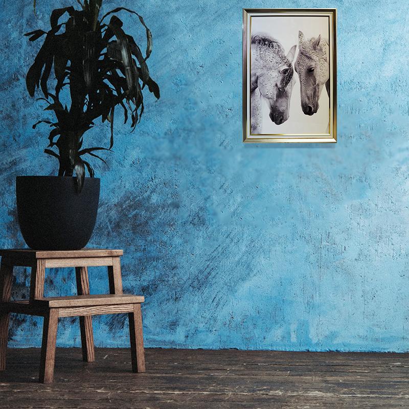 クリスタルアート ブライアン41 アートパネル 47x67cm 写真 ホース