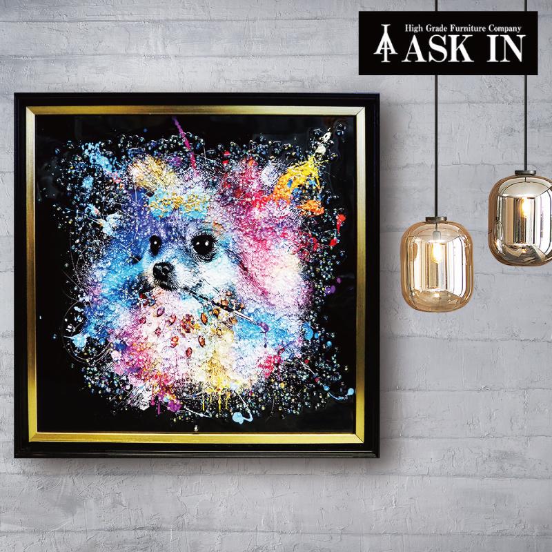 【オシャレインテリア‼️】クリスタルアート ネオンドッグ 41x41cm Amazon.co.jp: クリスタルアート コテツ アートパネル 58x68cm