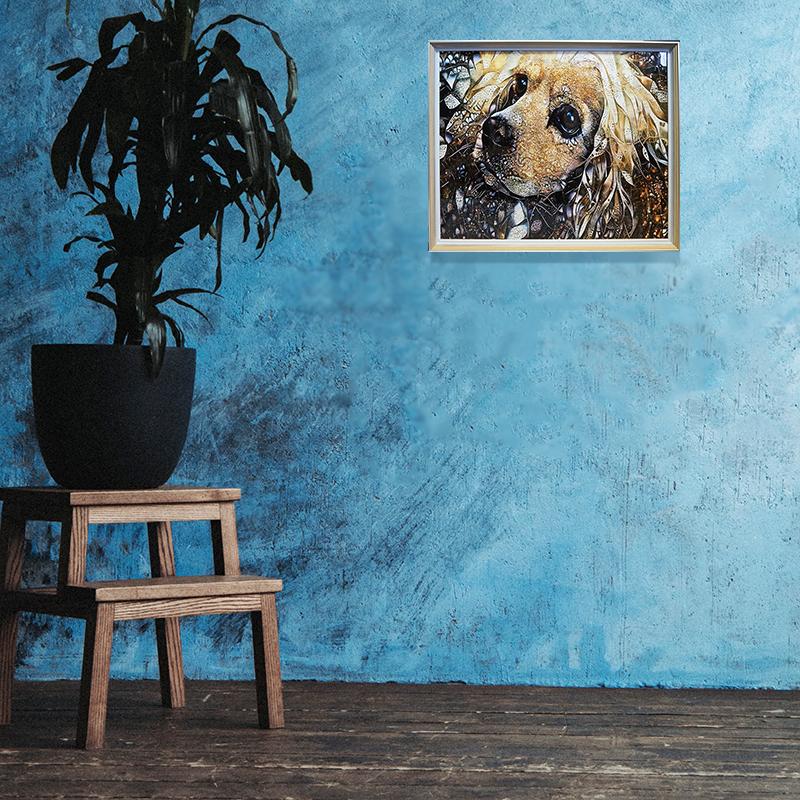 クリスタルアート エレガンス463 アートパネル 64x54cm 写真 ダックス