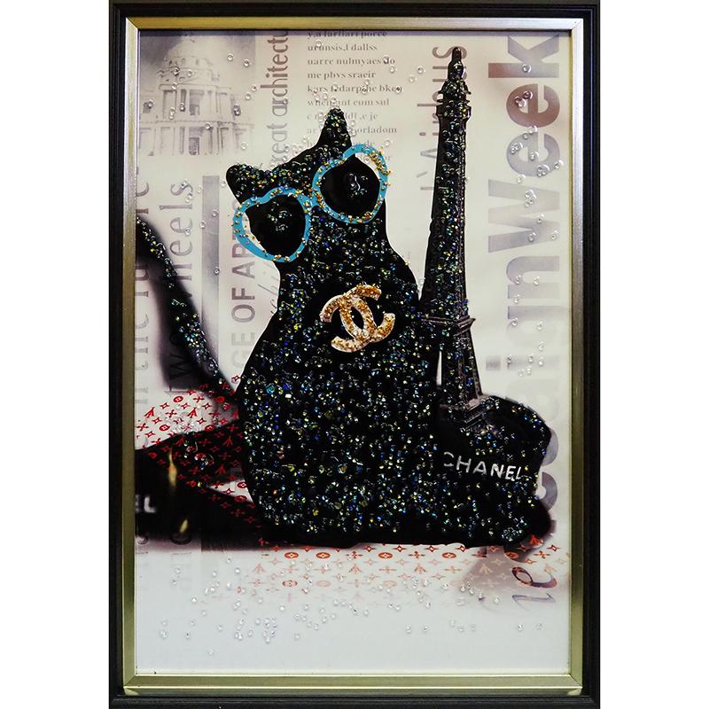 クリスタルアート　ジャングルキング アートパネル　キラキラ ゴージャス トラ Amazon.co.jp: クリスタルアート ベンガル アートパネル 51x61cm