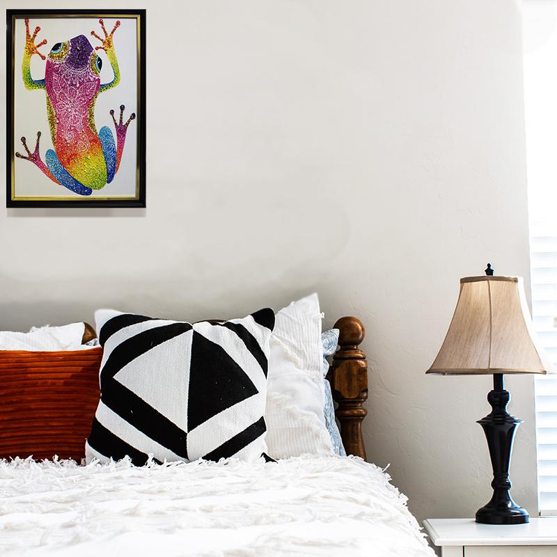 クリスタルアート フロッグ265 アートパネル 43x63cm イラスト カエル