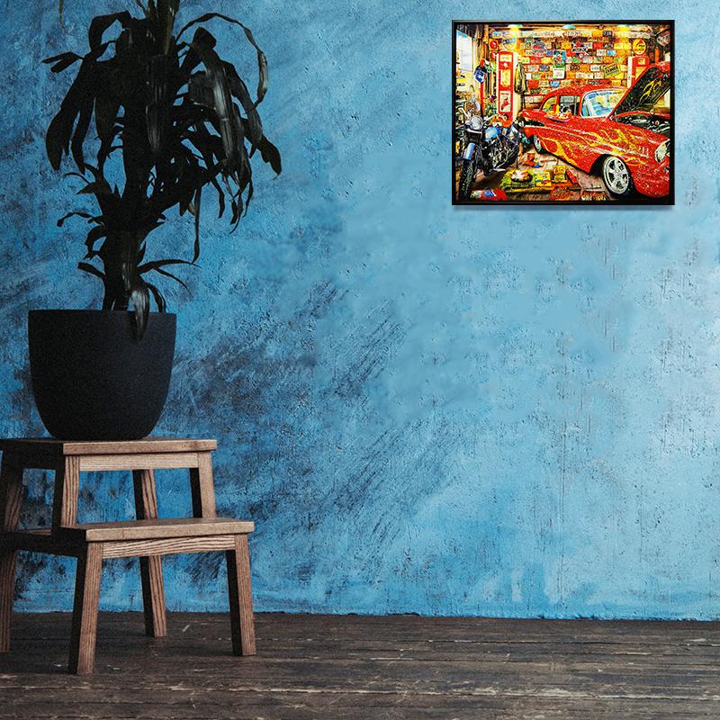 クリスタルアート ガレージ400 アートパネル 61x51cm 写真 おしゃれ