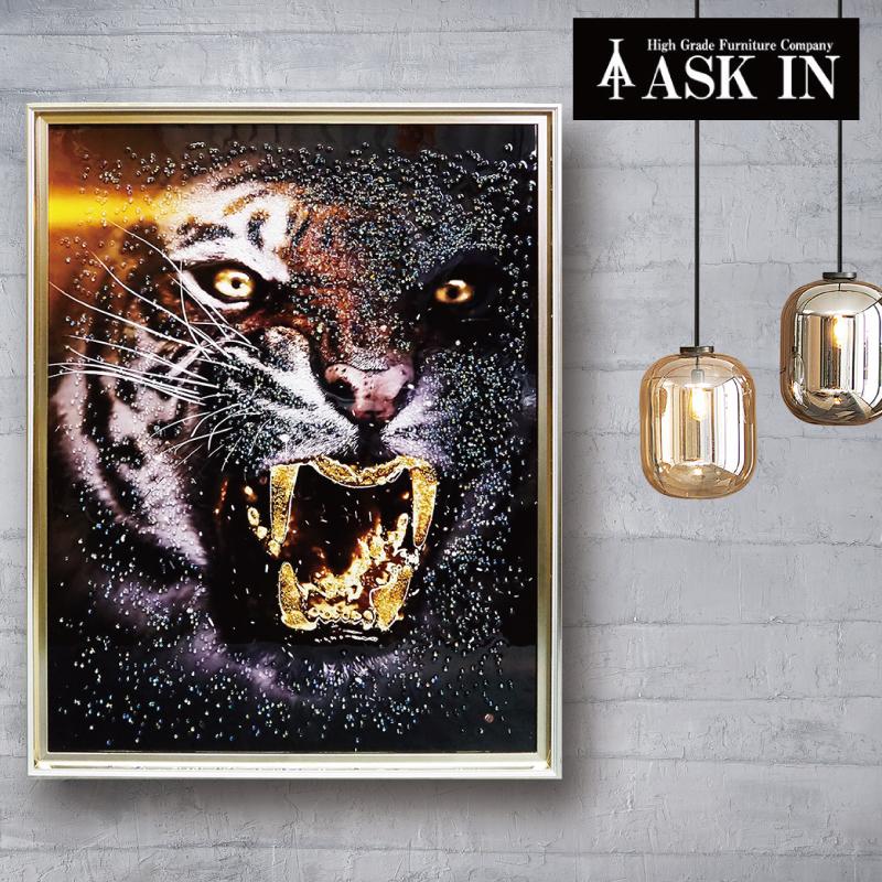 Amazon.co.jp: クリスタルアート フォントラ 43x63cm トラ 虎 風水