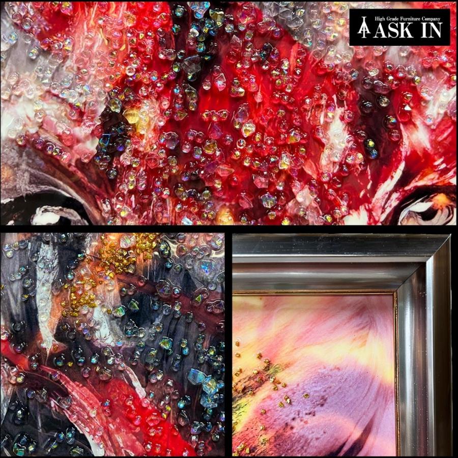 クリスタルアート ムサシ 86x86cm ライオン おしゃれ クール