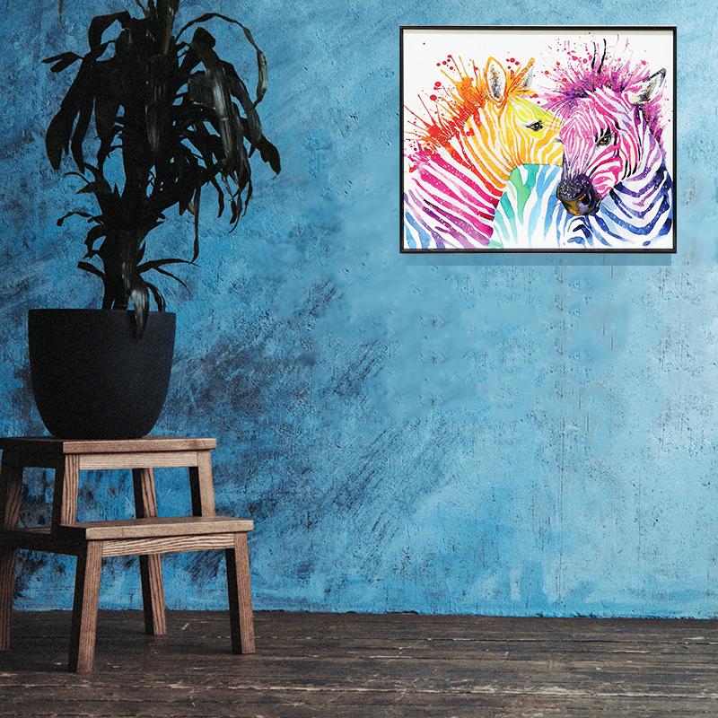 クリスタルアート ゼブラ35 アートパネル 61x51cm 写真 おしゃれ