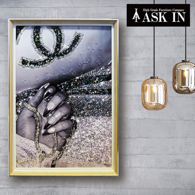 クリスタルアート プラチナダイア532 44x64cm ジュエリー おしゃれ