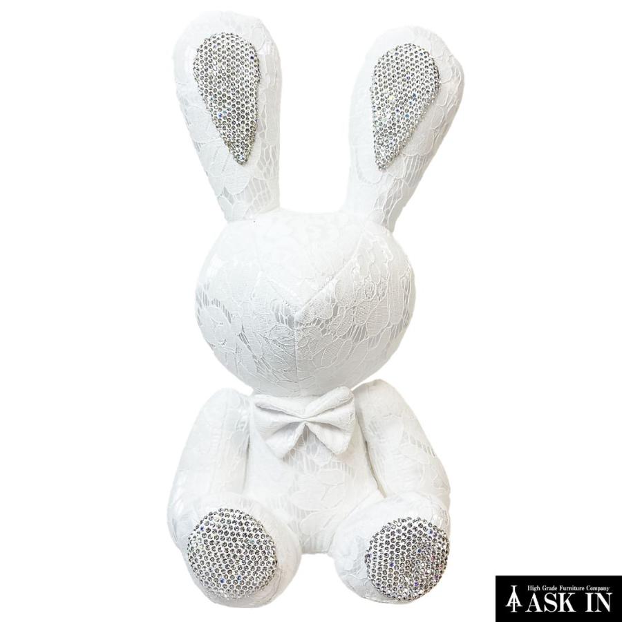 うさぎ ぬいぐるみ ギフト キラキラ 36cm 可愛い お洒落 上品 高級感