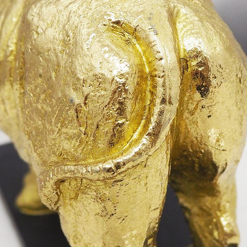 アスピディスケ サイ 動物 ゴールドオブジェ インテリア インテリア