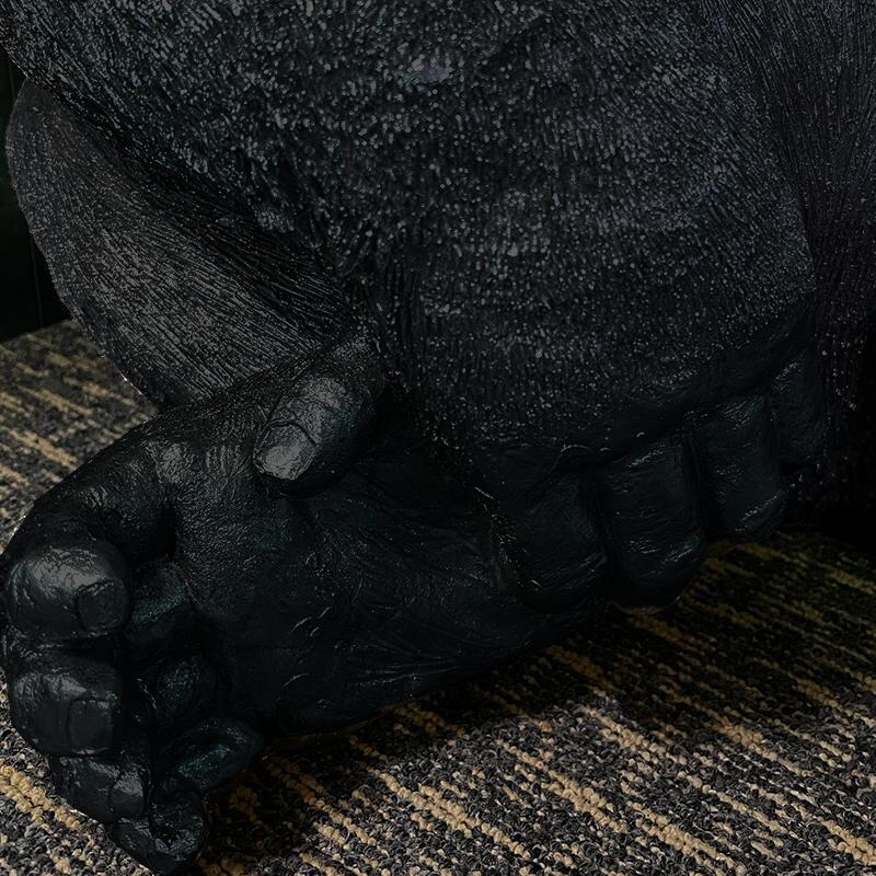 コングL ブラック　 ゴリラ ゴリ 動物 オブジェ 大きい インテリア インテリア小物 縁起のいい 金運  置物 かわいい  キラキラ インテリア雑貨   アスクイン |  | 03