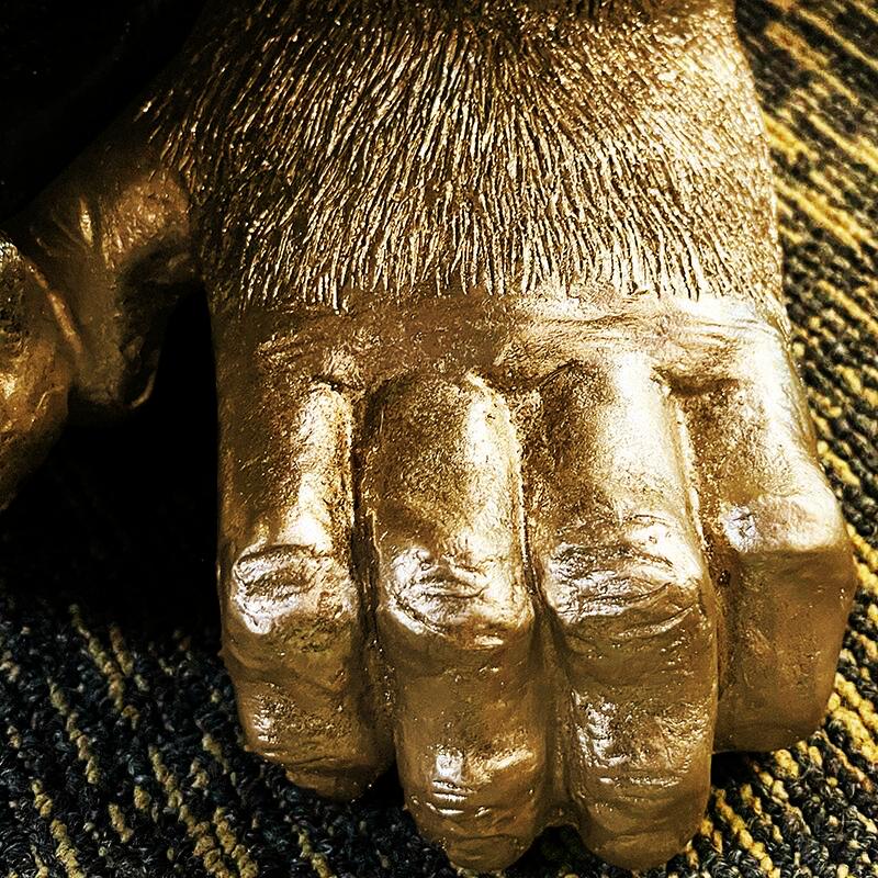 コングL ゴールド ゴリラ ゴリ 動物 オブジェ 大きい インテリア