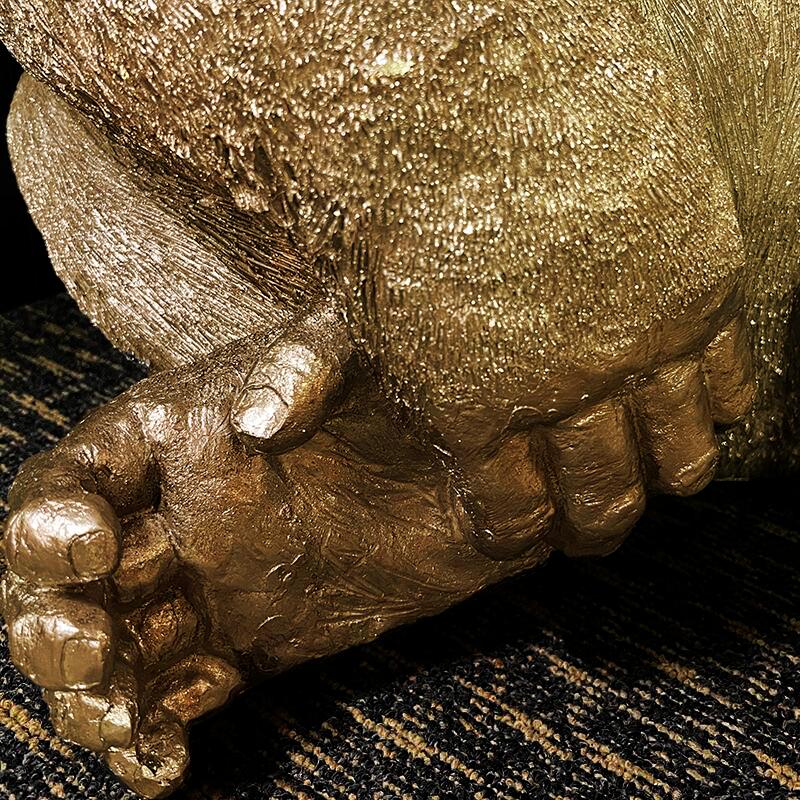 ま〜やん ゴリラ 91cm ゴールド オブジェ 置物 コング ま〜やん ゴリラ 91cm ゴールド オブジェ 置物 コング ゴリラ