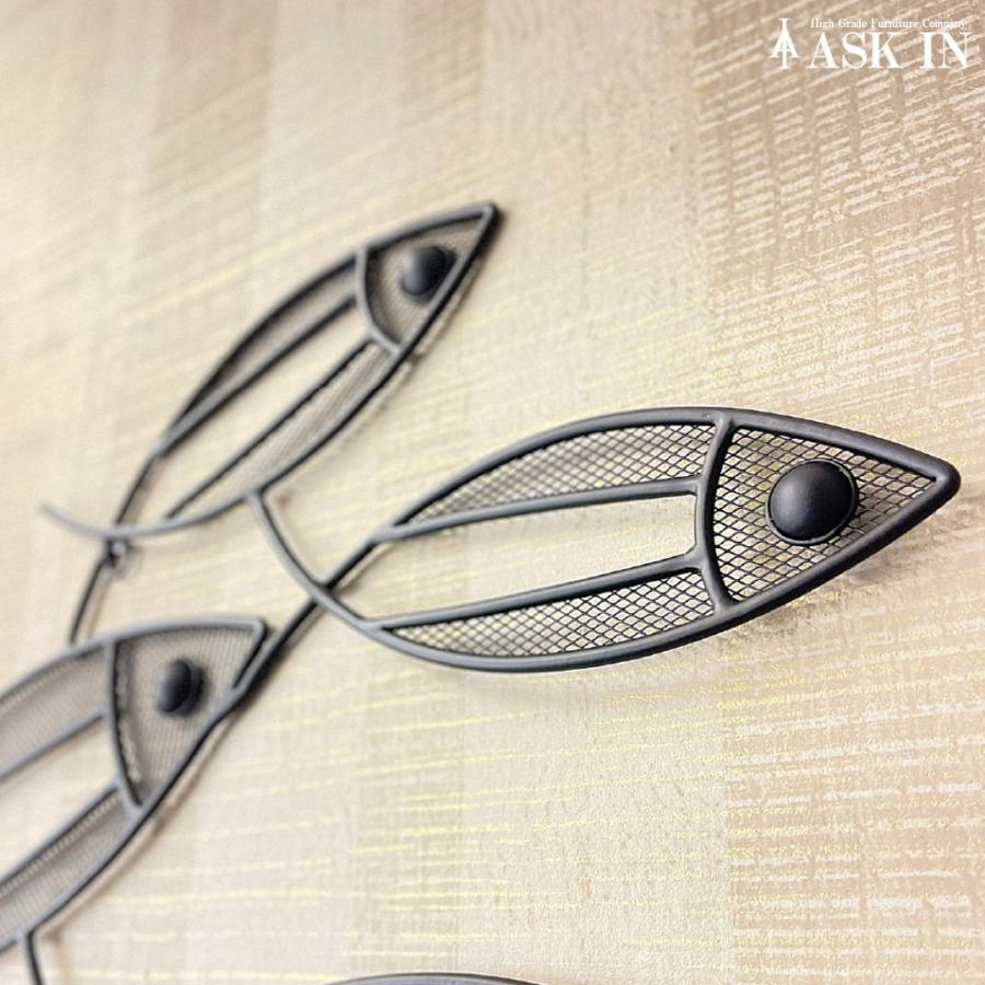 壁掛けオブジェ アイアン 魚 壁飾り 壁掛けインテリア ウォールアート