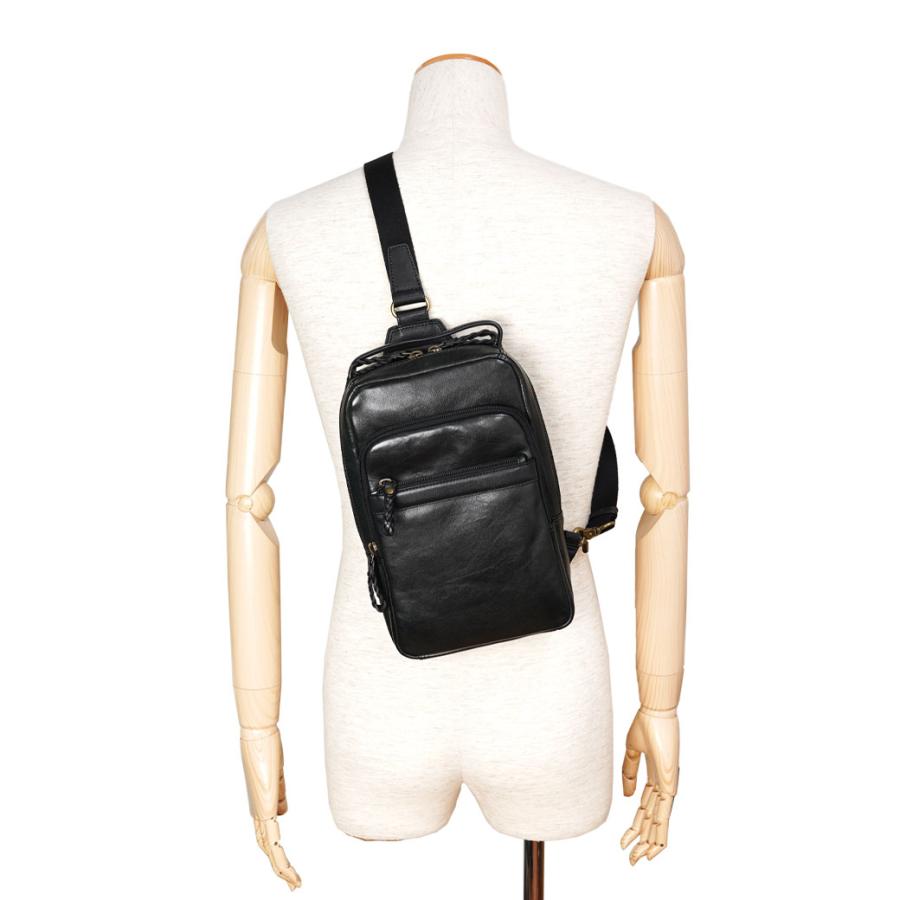 ボディバッグ メンズ 本革 Allegro アレグロ ブオン ワンショルダー