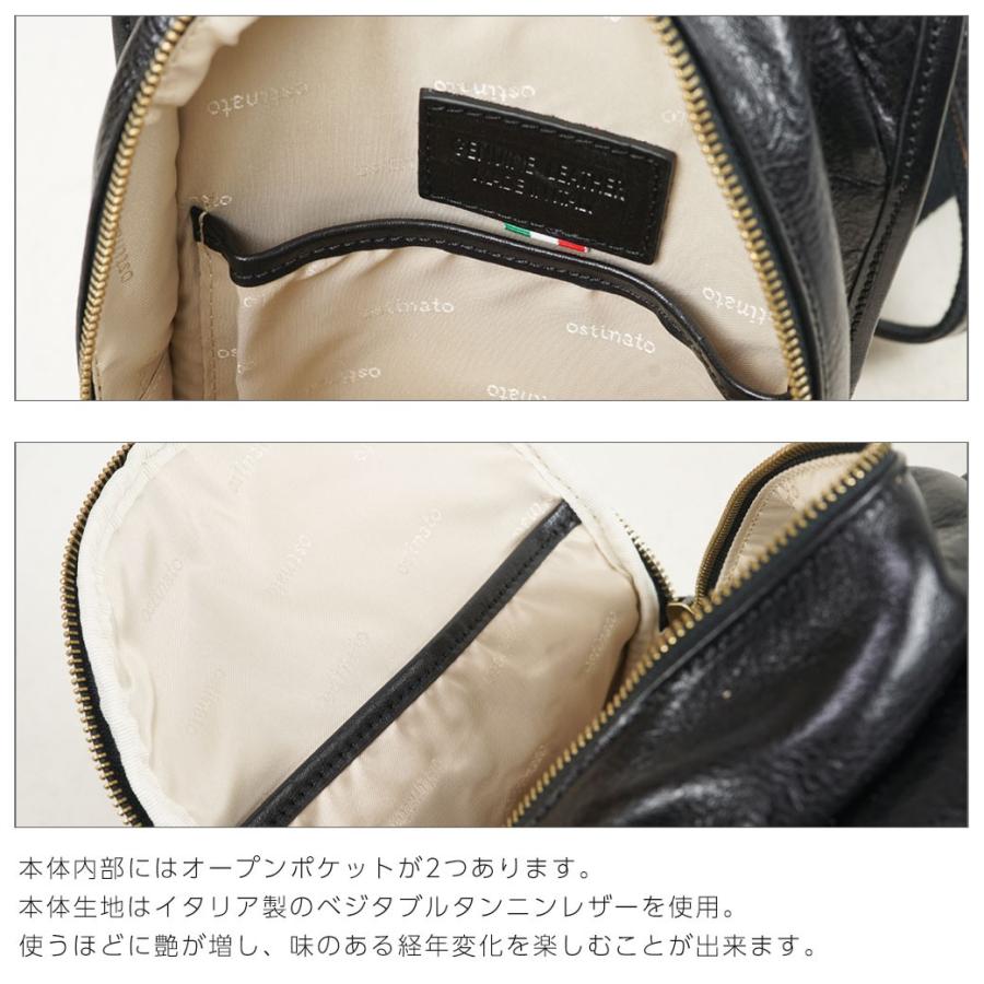 ボディバッグ メンズ Ostinato オスティナート イタリアンレザー 本革