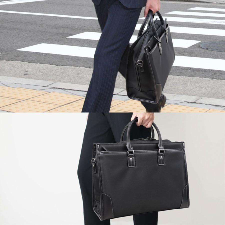 ビジネスバッグ メンズ 大容量 厚マチ FACTUS.h ファクタス オム 2way