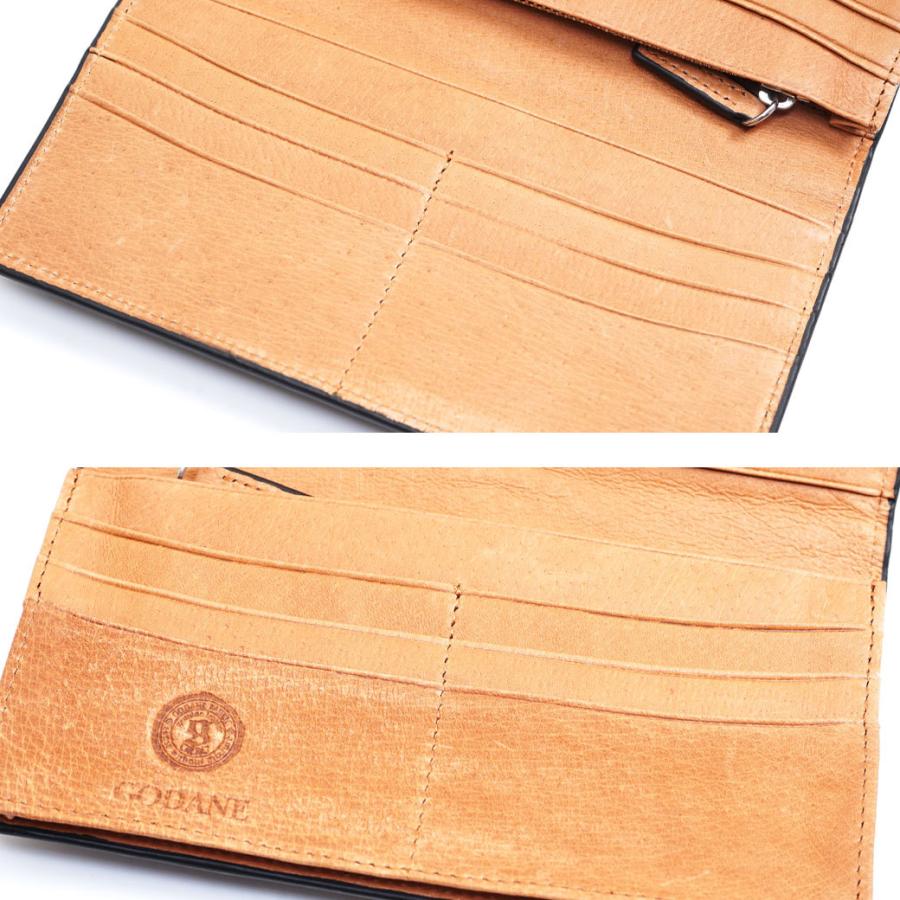 GODANE 長財布 長財布 メンズ 本革 GODANE ゴダン カイマン ワニ革 長サイフ