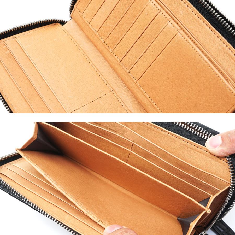 ラウンドファスナー 長財布 メンズ 本革 GODANE ゴダン カイマン ワニ