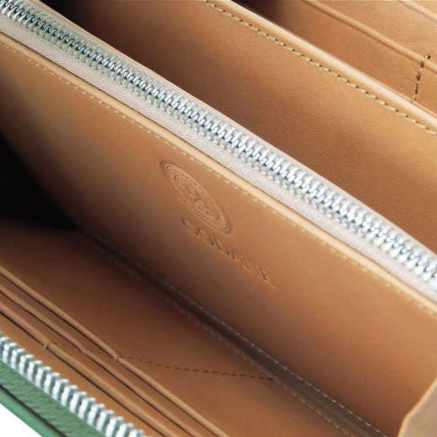 【ダイヤモンドパイソン使用】長財布 メンズ ラウンドファスナー 本革 蛇革 グリーン×タン シルバー金具 GODANE ゴダン 正規品 |  | 07