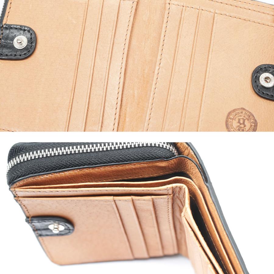 【極美品】ゴダン　カイマンワニ　二つ折り財布 送料込 ゴダン 財布 GODANE メンズ 二つ折り ファスナー 薄い カイマン