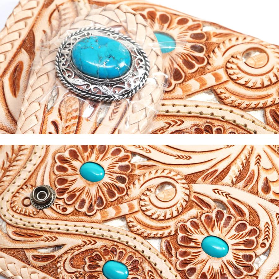 GODANE ゴダン カービングウォレット 長財布 GODANE ゴダン ハンドメイド サドルレザー透彫りカービング長財布