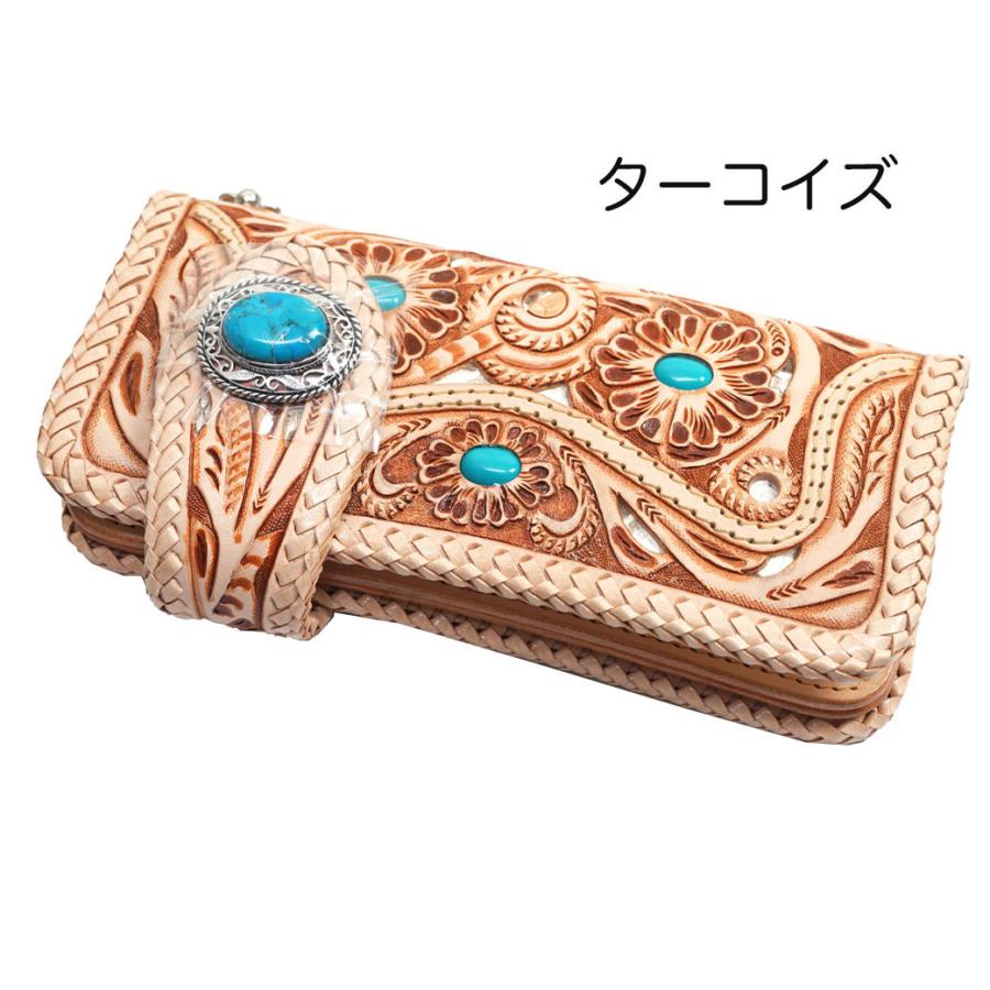 レザーウォレット長財布　カービング　GODANE 長財布 メンズ 本革 GODANE ゴダン 長サイフ バイカーズウォレット