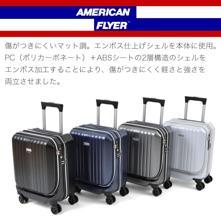 キャリーケース スーツケース フロントオープン 機内持ち込み SSサイズ 