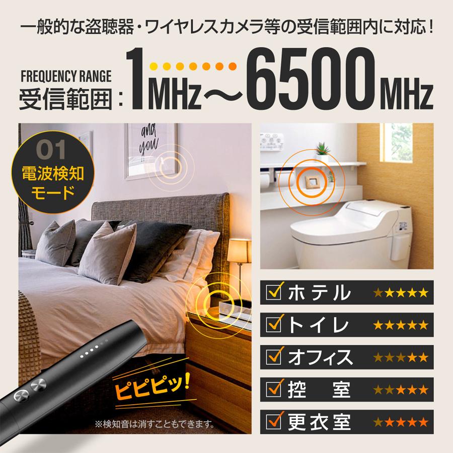 MD-902 - 盗聴器 盗撮カメラ 発見器 電波探知機 RFバグディテクターの画像