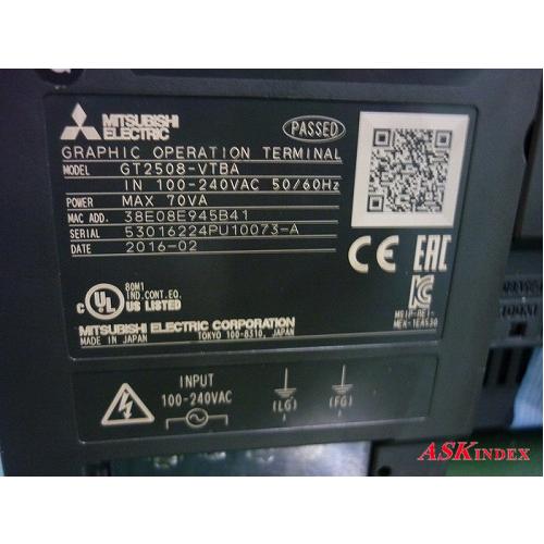 □□ ※送料無料【管理番号N11170】三菱電機 表示器GOT GT2508 □□ ※送料無料【管理番号N11170】三菱電機 表示器GOT GT2508