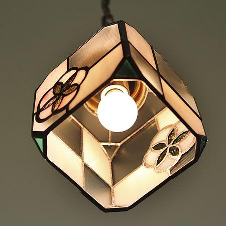 インテリアライト（アンティーク調、ステンドグラス風） ペンダントライト ポイント利用 ステンドグラス 照明 レトロ