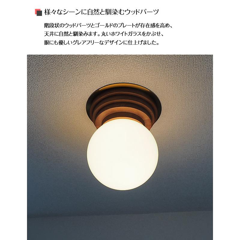 照明器具 ポイント利用 シーリングライト 玄関 直付け ガラス Boule ブール LT-4440 1灯_4