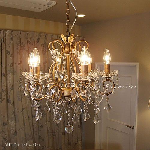 アンティーク風】サビ加工シャンデリア東京インテリア関連6灯