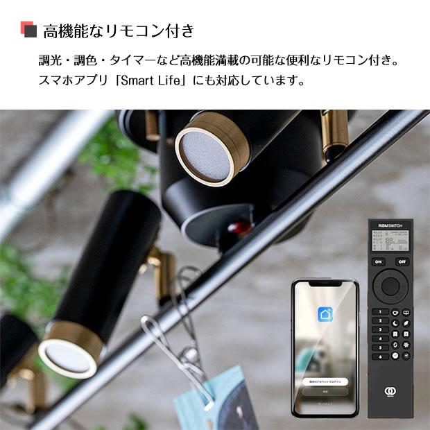 照明器具 LED シーリングライト スポットライト リモコン リビング ポイント利用 4灯 Nosh ノーシュ TC-1021の画像
