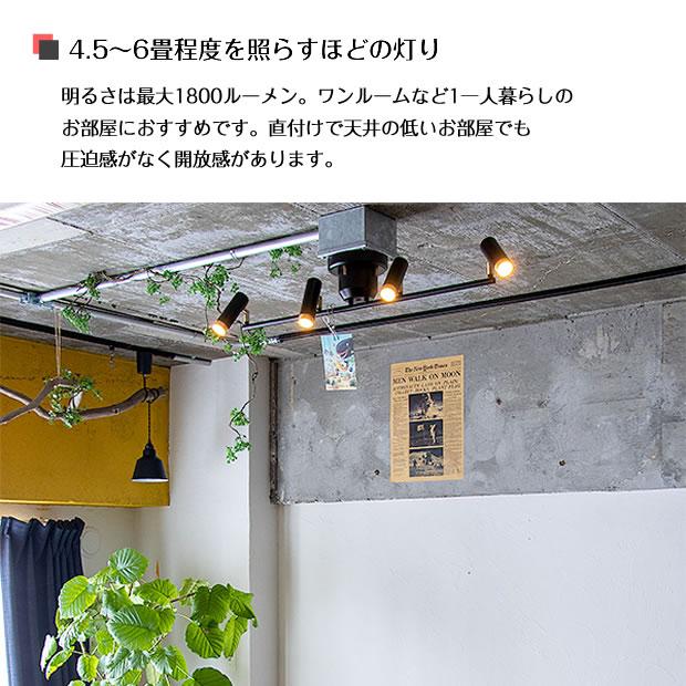 照明器具 LED シーリングライト スポットライト リモコン リビング ポイント利用 4灯 Nosh ノーシュ TC-1021の画像