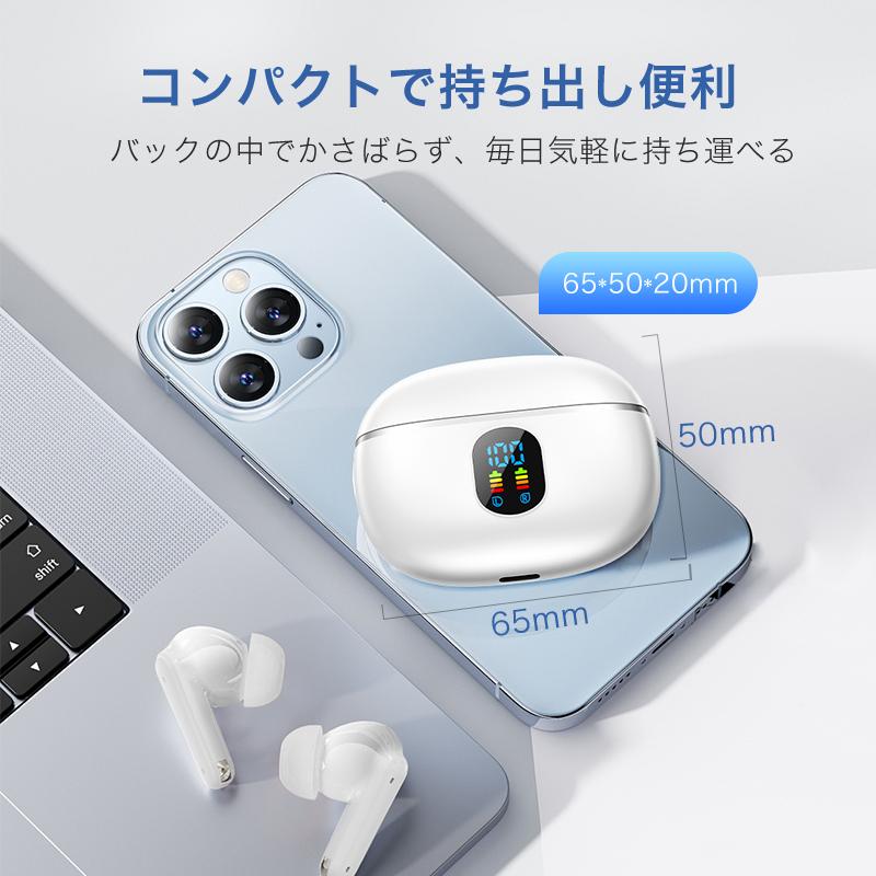 ⭐️早い者勝ち⭐️ ワイヤレスイヤホン bluetooth Type-C急速充電 Joyhouse 「クーポンで1780円」ワイヤレスイヤホン Bluetooth5.4
