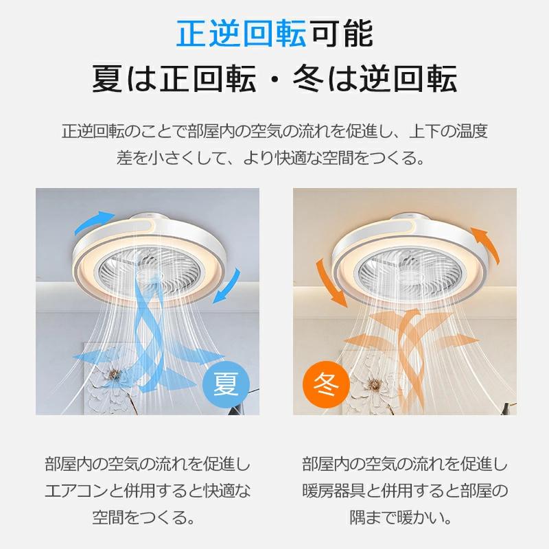 「クーポンで9580円」シーリングファンライト シーリングファン LED シーリングライト ファン 天井 調光調色 led 照明器具 天井照明 省エネ リモコン操作 | ブランド登録なし | 05