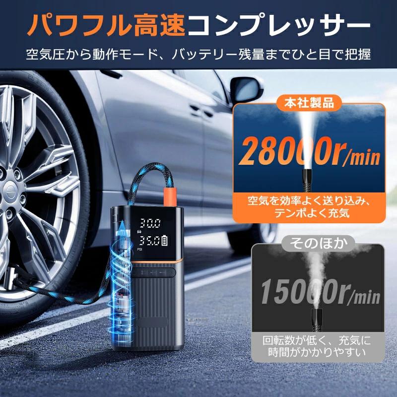 「クーポンで3,280円」電動空気入れ エアーポンプ 電動 空気入れ 自転車 タイヤ 自動車 充電式 バイク サイクル 仏式 英式 米式 車 ロードバイク 車 急速充填 |  | 07
