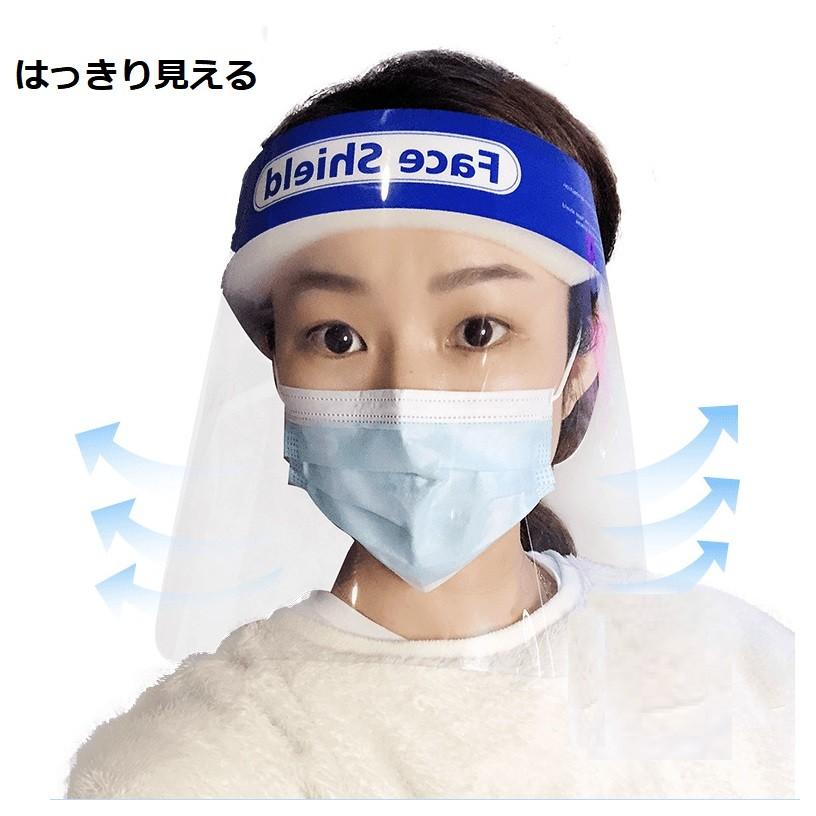 フェイスシールド 10枚入り 防災面 目を保護 フェイスカバー 飛沫を防ぐ 防塵 めがね 保護シールド 透明シールド 防護マスク 男女兼用 送料無料(B1FHMLa) | ブランド登録なし | 01