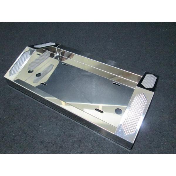 ジェットイノウエ 大型ナンバー枠 LEDテープ式 とんがり ホワイト（白