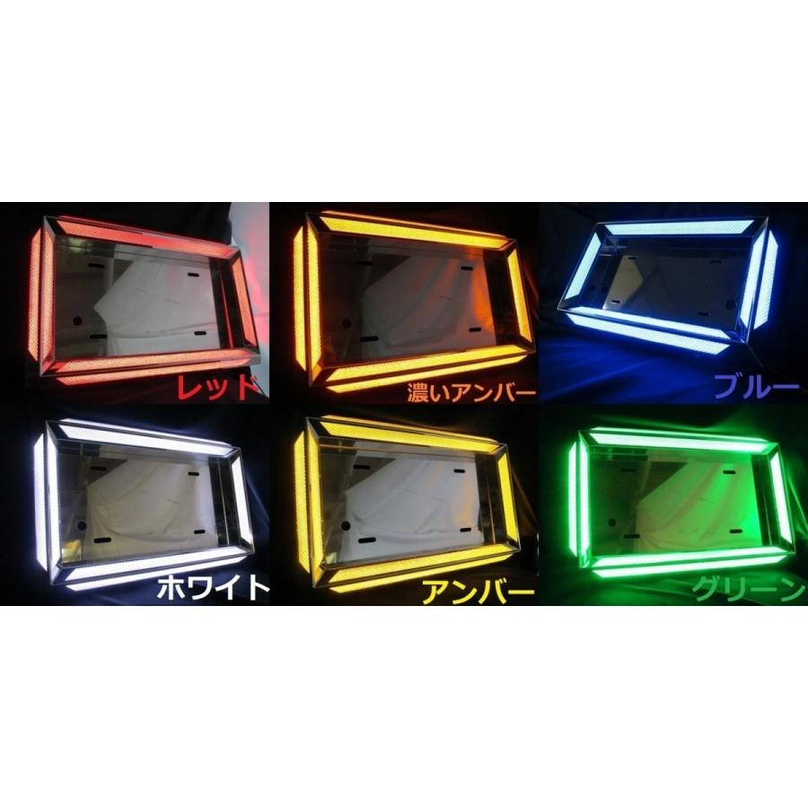 ジェットイノウエ 中型ナンバー枠 LEDテープ式 ツインDX ホワイト（白 