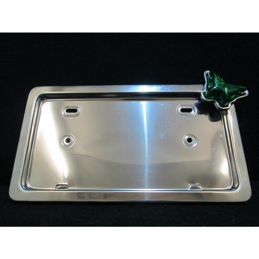 中型ナンバー枠 蝶マーカー付 グリーン(緑) 24V ステンレス 中型ナンバー枠 蝶マーカー付 グリーン(緑) 24V ステンレス