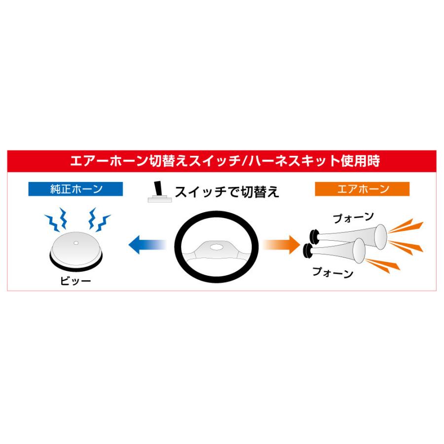 ジェットイノウエ エアーホーン切り替えスイッチ/ハーネスキット 日野