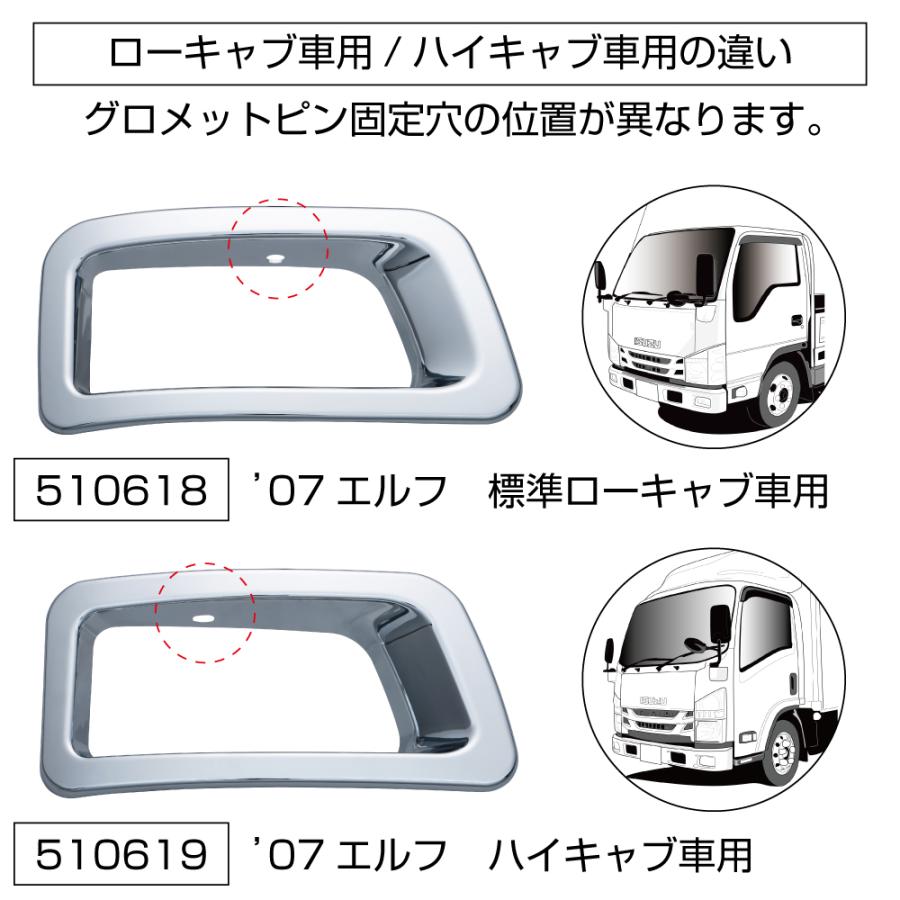 ジェットイノウエ 純正バンパー用メッキフォグランプリム 左右セット