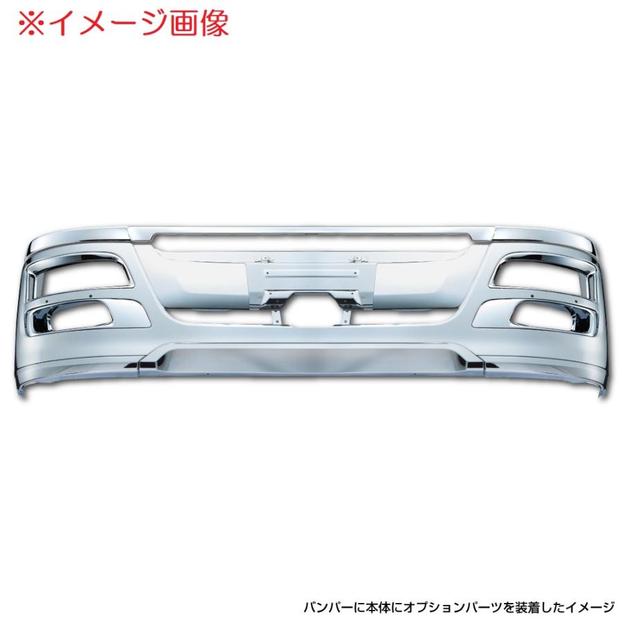 ジェットイノウエ メッキヘッドライトリム 左右セット 三菱ふそう 大型