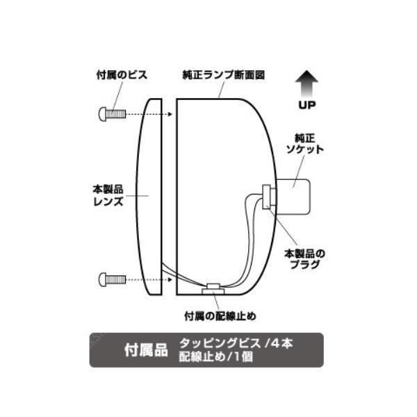 ジェットイノウエ 2WAYテールレンズ 2枚セット ブレーキ/スモール