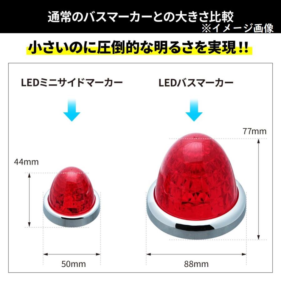 ジェットイノウエ LEDミニサイドマーカーランプ零 レッドレンズ（赤