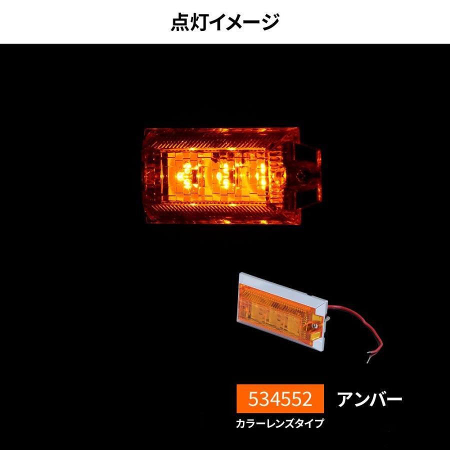 ジェットイノウエ LED ミニフラット マーカー アンバー 5個